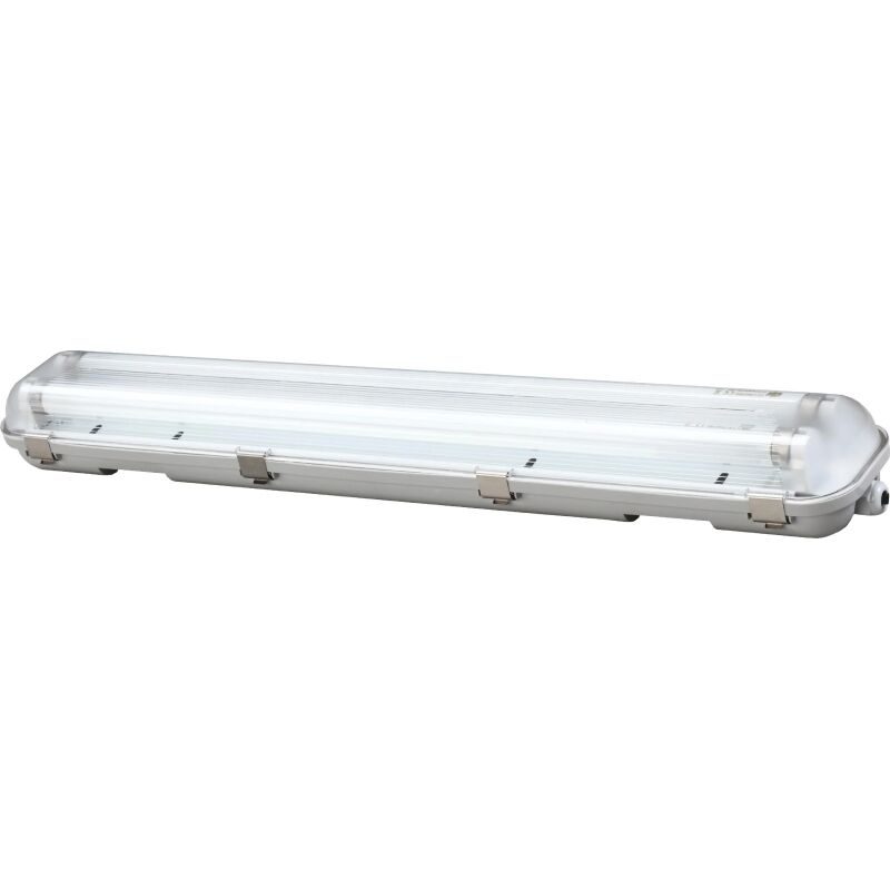 ΦΩΤΙΣΤΙΚΟ ΣΤΕΓΑΝΟ LED TUBE 2x0.60m INOX CLIPS