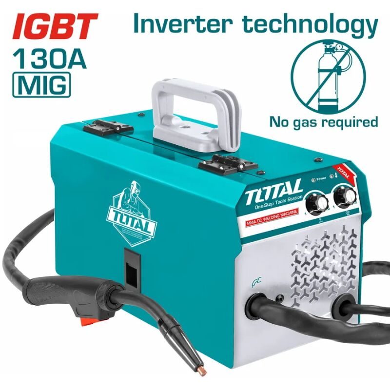 ΗΛΕΚΤΡΟΚΟΛΛΗΣΗ INVERTER FCAW 230V / 130A ΧΩΡΙΣ ΑΕΡΙΟ (TFC1301) TOTAL