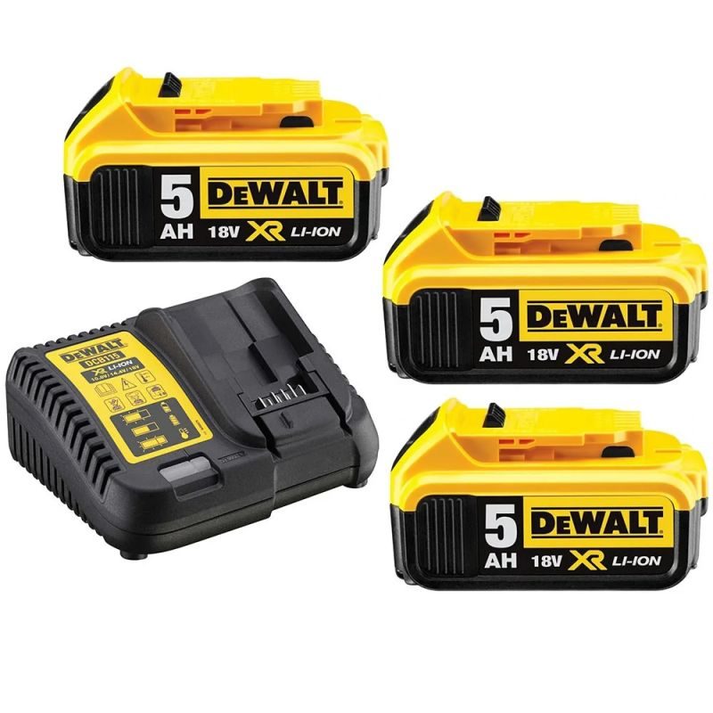 ΦΟΡΤΙΣΤΕΣ DEWALT DCB115P3 18V + 3x5.0Ah