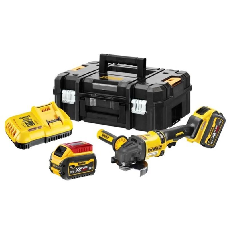 ΤΡΟΧΟΙ DEWALT DCG418T2 125mm 54V 2x6.0Ah, TSTAK