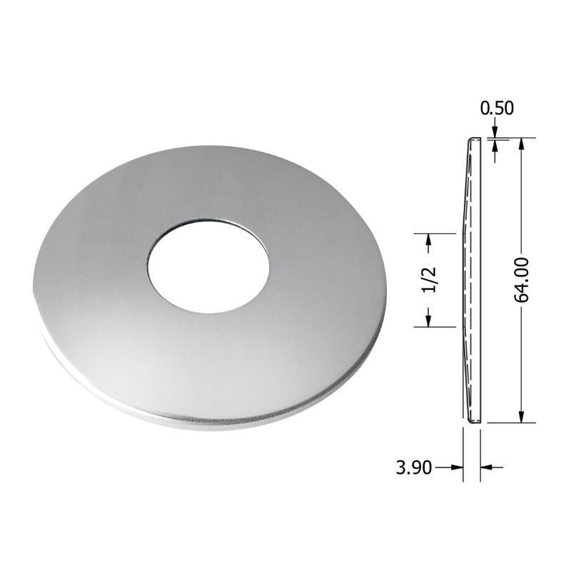 Ροζέτα μπαταρίας inox 1/2 viospiral - Image 2