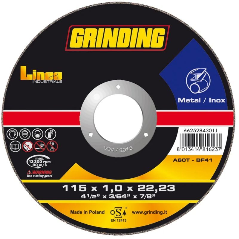 ΔΙΣΚΟΣ ΚΟΠΗΣ INOX CD LINEA - 180.0MM-ΔΙΑΜΕΤΡΟΣ GRINDING