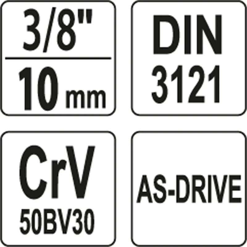 ΚΑΡΥΔΑΚΙ 3/8 - 9.0MM-ΔΙΑΜΕΤΡΟΣ YATO - Image 2