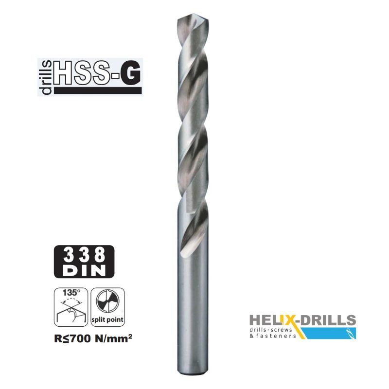 ΤΡΥΠΑΝΙ ΣΙΔΗΡΟΥ HSS-G DIN 338 - 12.0MM-ΜΕΓΕΘΟΣ HELIX