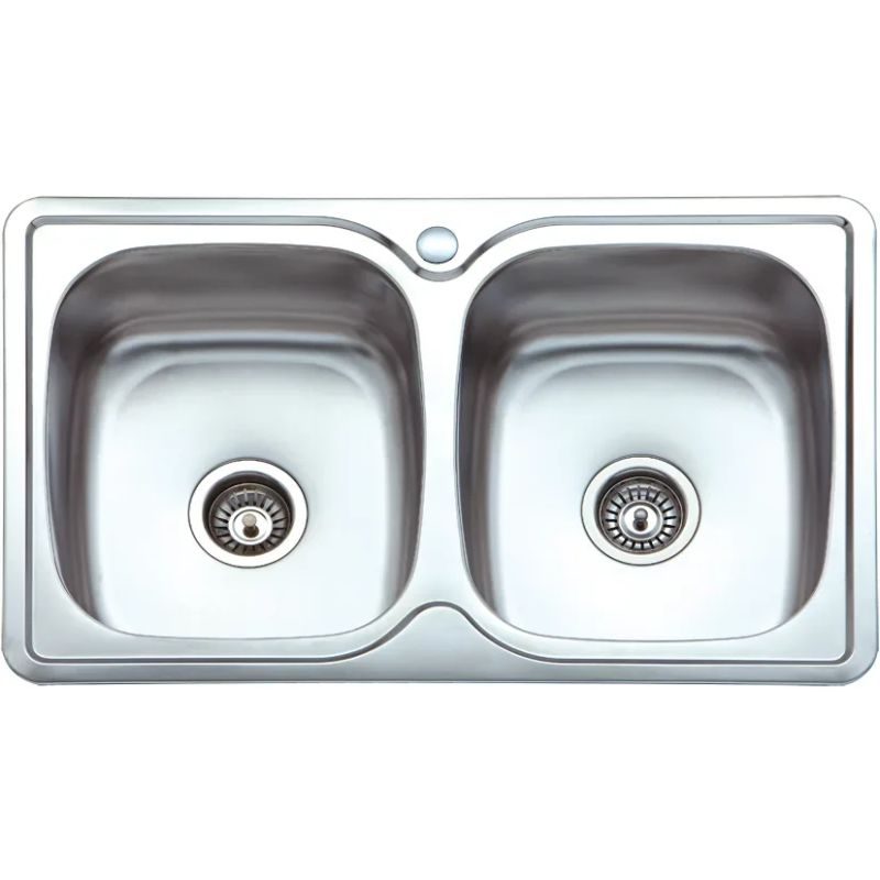 ΝΕΡΟΧ.ΑΝΟΞ 2 ΓΟΥΡΝΕΣ ΣΥΜΜΕΤΡΙΚΕΣ 820x500x180mm ECO SINK