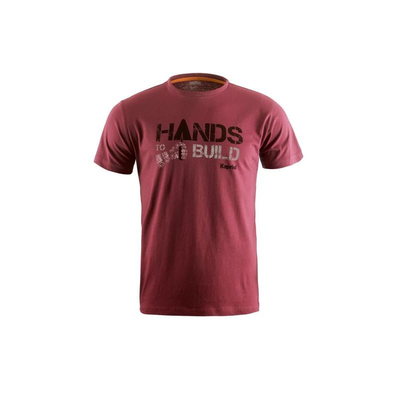 ΜΠΛΟΥΖΑ T-SHIRT ENJOY BURGUNDY L KAPRIOL