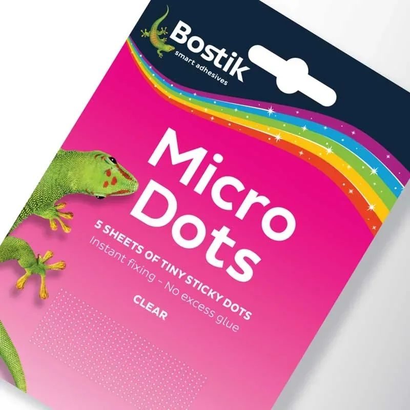 MICRO DOTS Μικροσκοπικές κουκίδες διάφανου συγκολλητικού διπλής όψης DEN BRAVEN