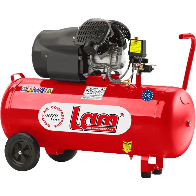 Αεροσυμπιεστής 100LIT 3.0HP 412 lit/min LAM