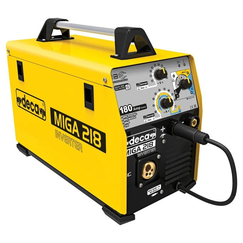 Inverter MMA/LIFT TIG/MIG no gas/MIG synergic 220V 180A DECA 4EU SRL