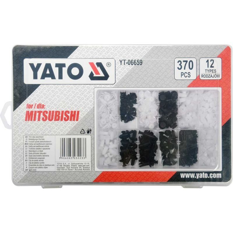 Κλιπς Mitsubishi αυτοκινήτων 370 τεμαχίων YATO YT-06659