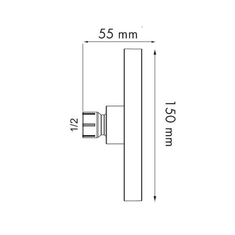 Κώδωνας ντους χρωμέ PRIMO Φ150 MODEA - Image 2