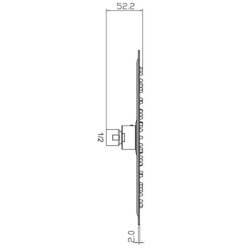 Κώδωνες ντουζ ανοξείδωτοι SLIM MODEA Φ250 - Image 2