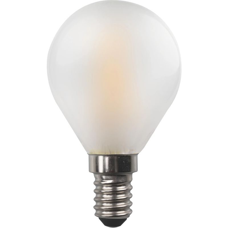 LED ΣΦΑΙΡΙΚΗ FILAMENT "CROSSED" EUROLAMP 4,5W E14 3000K FROST