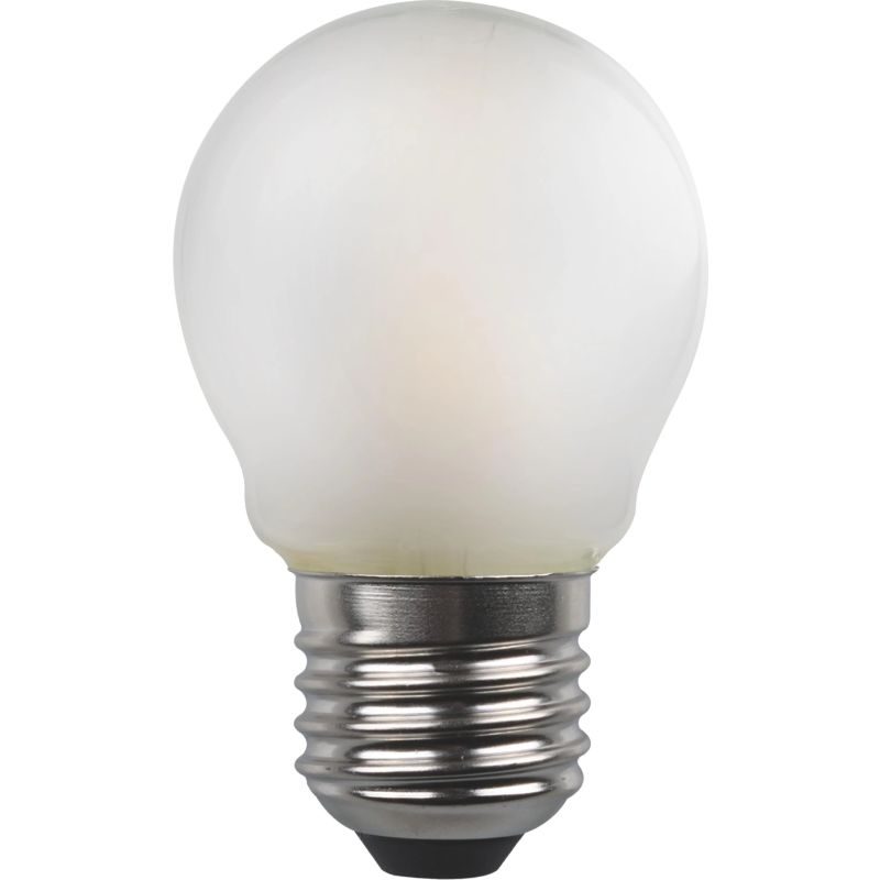 LED ΣΦΑΙΡΙΚΗ FILAMENT "CROSSED" EUROLAMP 4,5W E27 3000K FROST