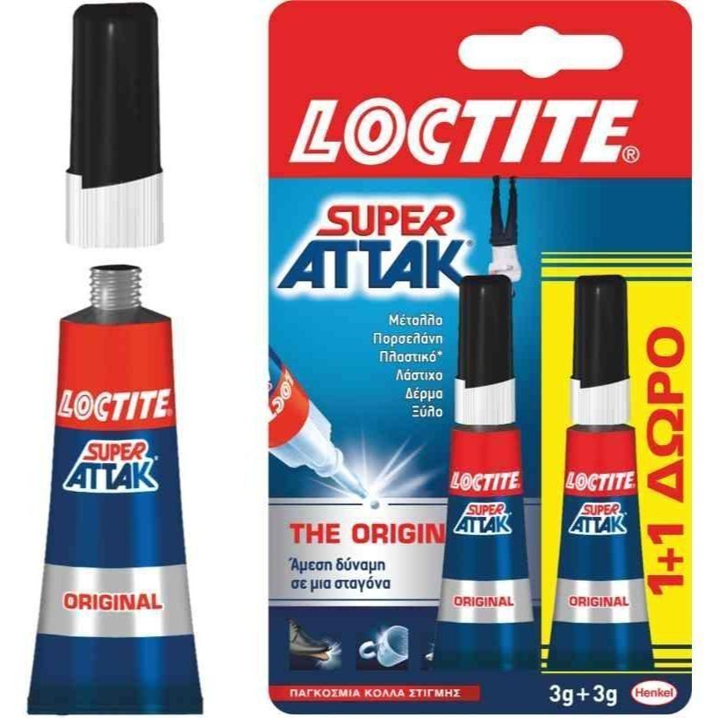 Κόλλα στιγμής υγρή αδιάβροχη Super Attak Loctite