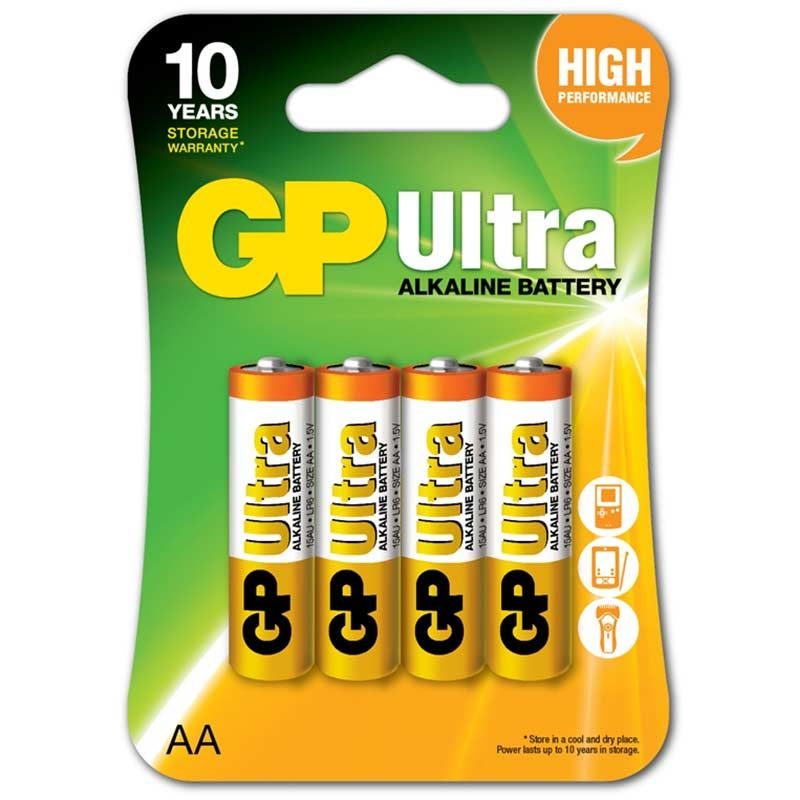 Μπαταρία αλκαλική ΑΑ LR06 1.5V GP ULTRA