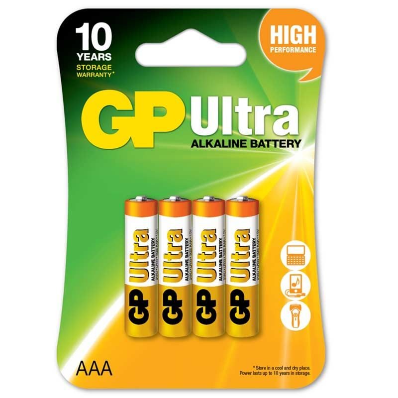 Μπαταρία αλκαλική ΑΑA LR03 1.5V GP ULTRA