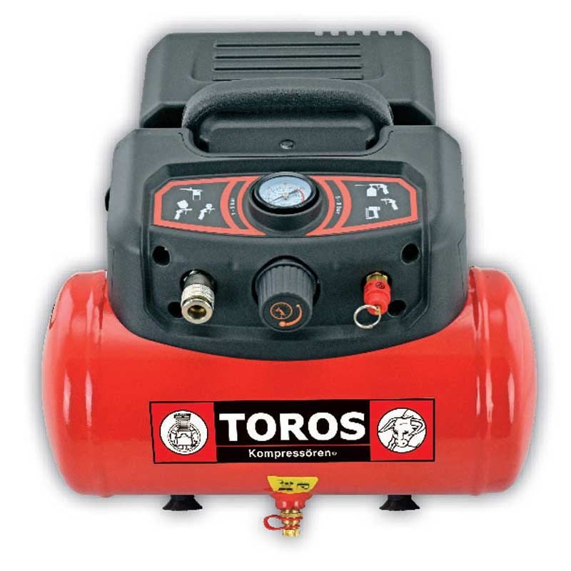 Αεροσυμπιεστής φορητός 1.5 HP 6 L TOROS