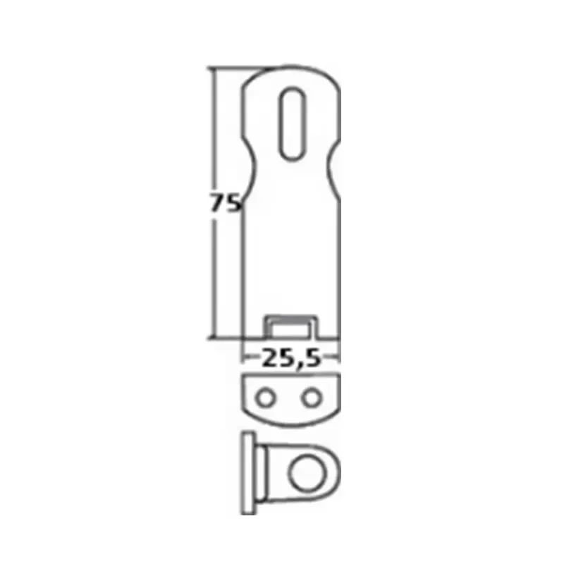 Καταβάτες πλακέ M8052A Inox A4 - Image 2