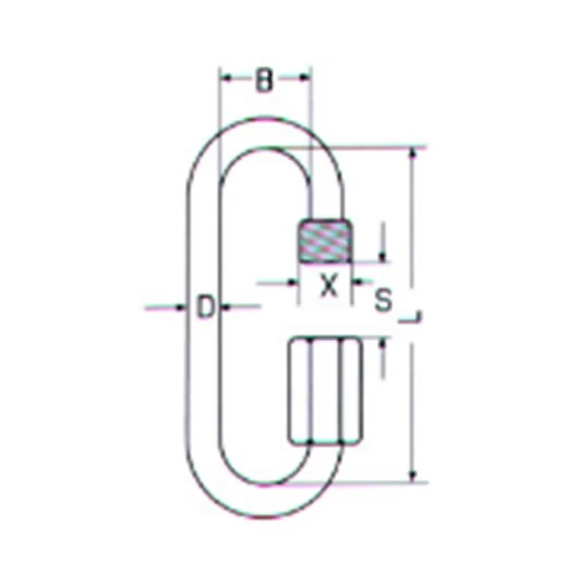 Σύνδεσμοι αλυσίδας M8253 Inox A4 - Image 2