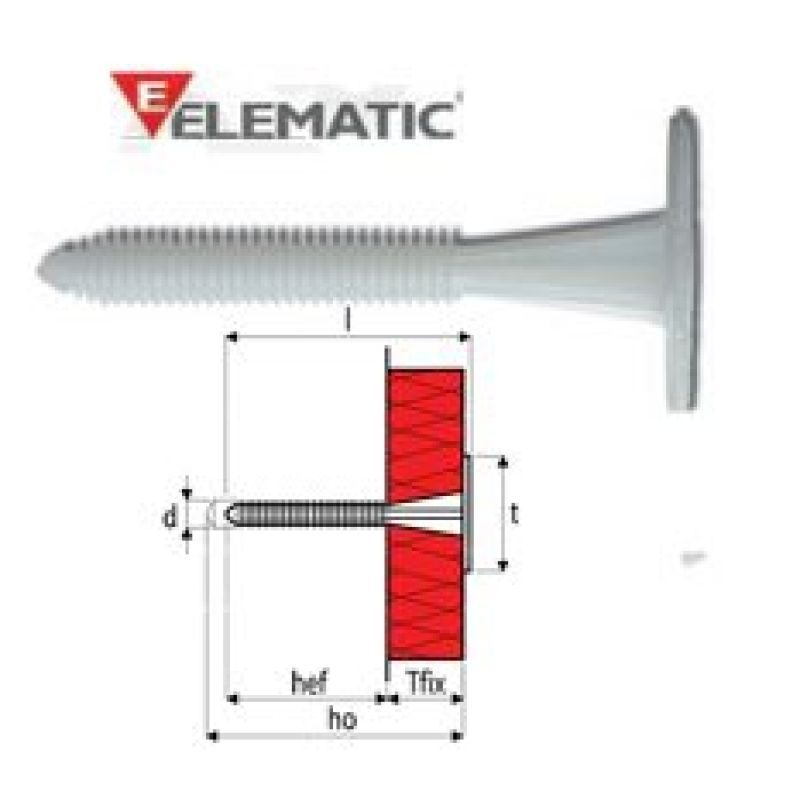 Βύσματα πλαστικά χτυπητά θερμοπρόσοψης EFH Elematic