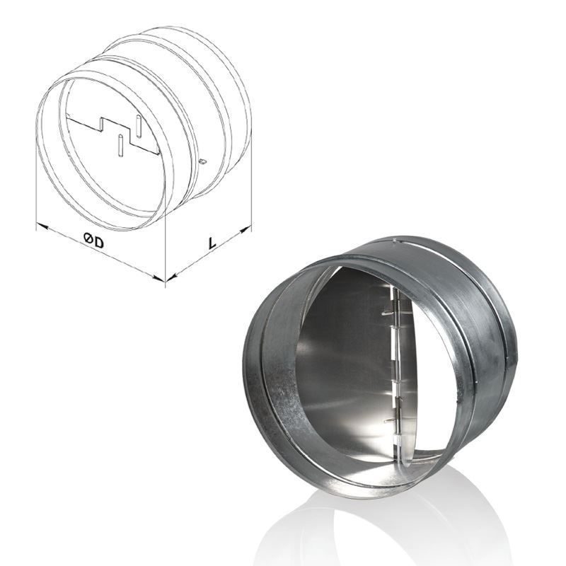 Βαλβίδα αναστροφής γαλβανιζέ Φ100mm & Φ125mm Vents - Image 2