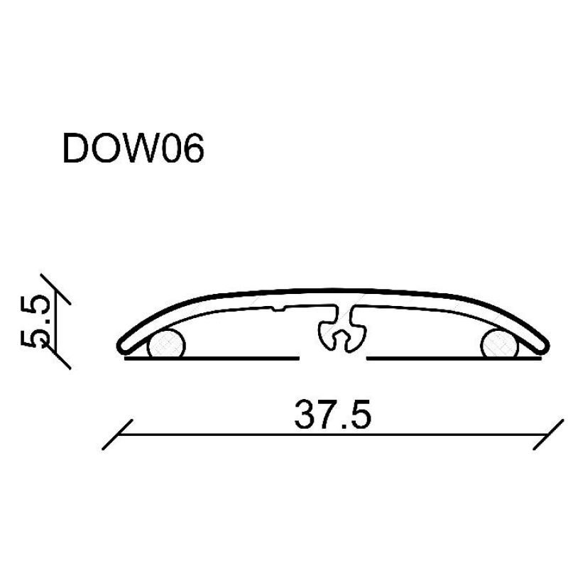 ΠΡΟΦΙΛ ΜΕΤΑΒΑΣΗΣ DOWEL FIX 6 HCEI054 900mm ΣΟΒ. FOEI466 - Image 2