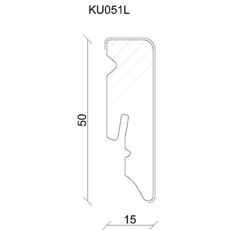 ΣΟΒΑΤΕΠΙ LVT KU051L FOEI02O 15x50x2400mm - Image 2