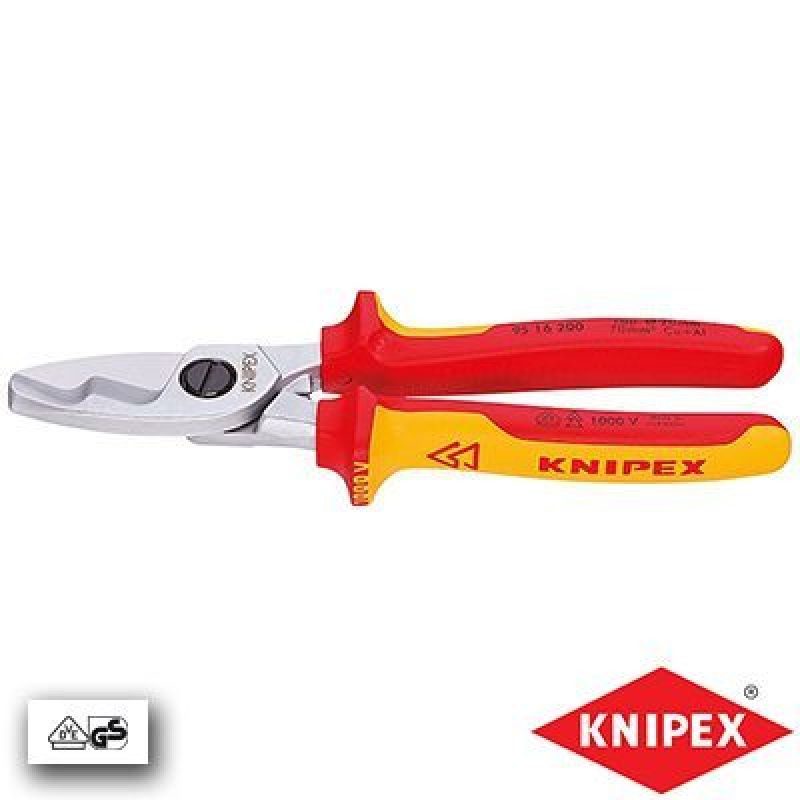 Κόφτης καλωδίων διπλής ακμής 1000V 200mm KNIPEX