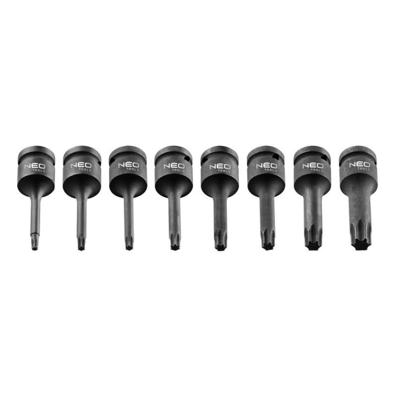 NEO TOOLS Καρυδάκια Impact Torx μακριά 1/2" 8 τεμ. 08-712