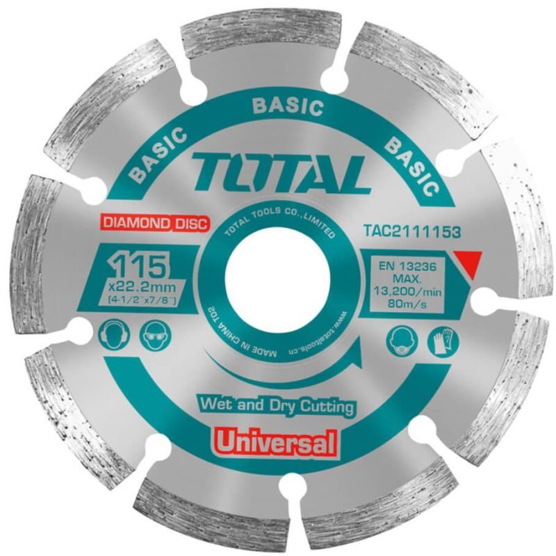 TOTAL ΔΙΑΜΑΝΤΟΔΙΣΚΟΣ UNIVERSAL 115 Χ 22.2mm (TAC2111153)