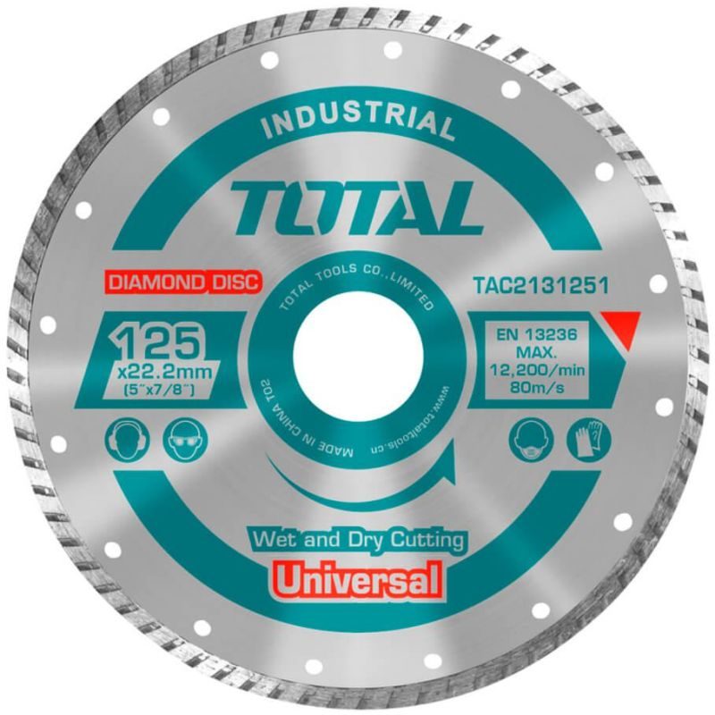 TOTAL ΔΙΑΜΑΝΤΟΔΙΣΚΟΣ UNIVERSAL TURBO 125 Χ 22.2mm (TAC2131251)