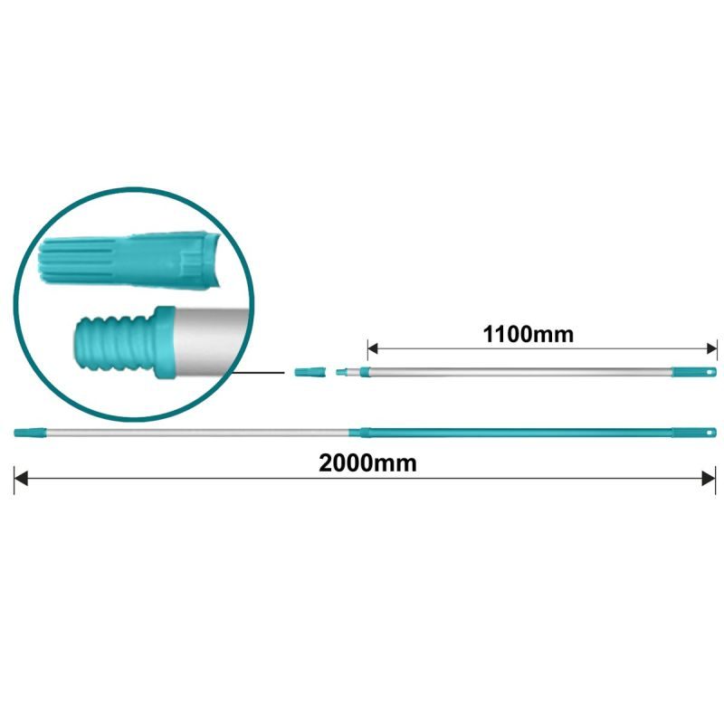 TOTAL ΤΗΛΕΣΚΟΠΙΚΟ ΚΟΝΤΑΡΙ ΑΛΟΥΜΙΝΙΟΥ 200cm (THTEP0205)