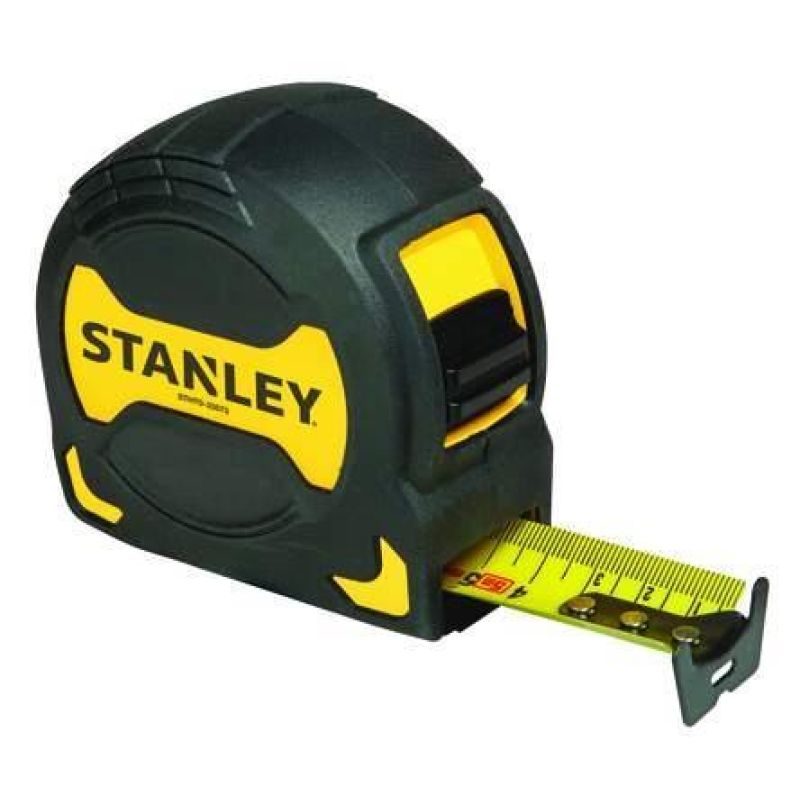 Μέτρο πλαστικό GRIP TAPE με λάμα 28mm-5m STANLEY