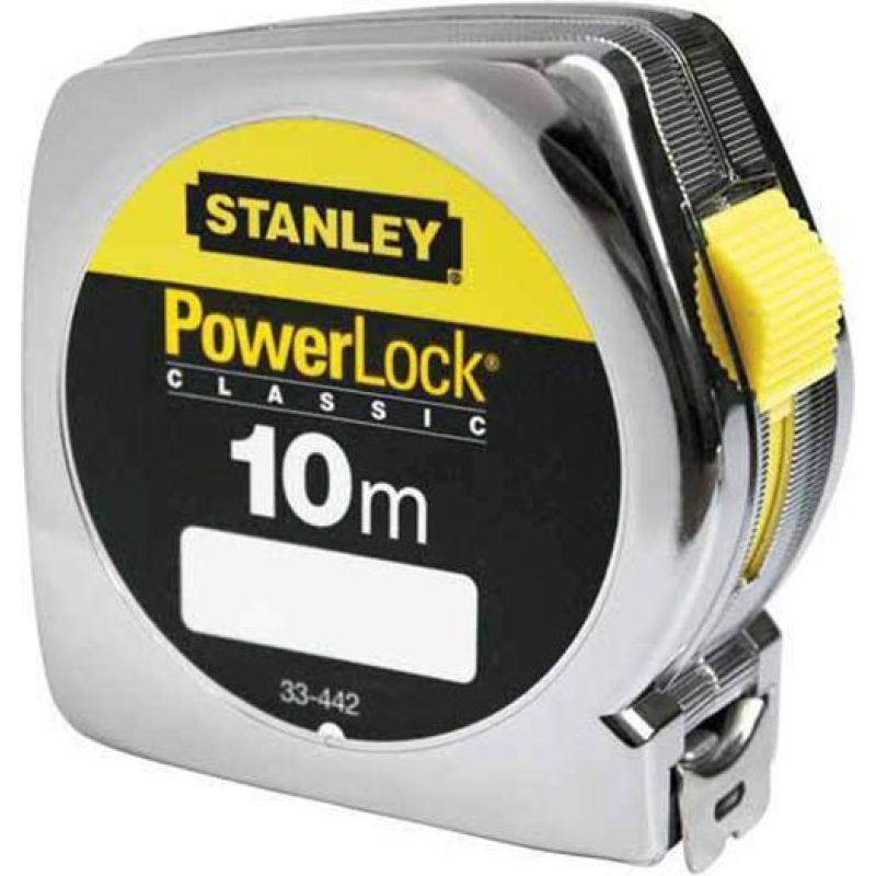 Μέτρο POWERLOCK με κέλυφος ABS και λάμα 25mm - 10m σε blister STANLEY