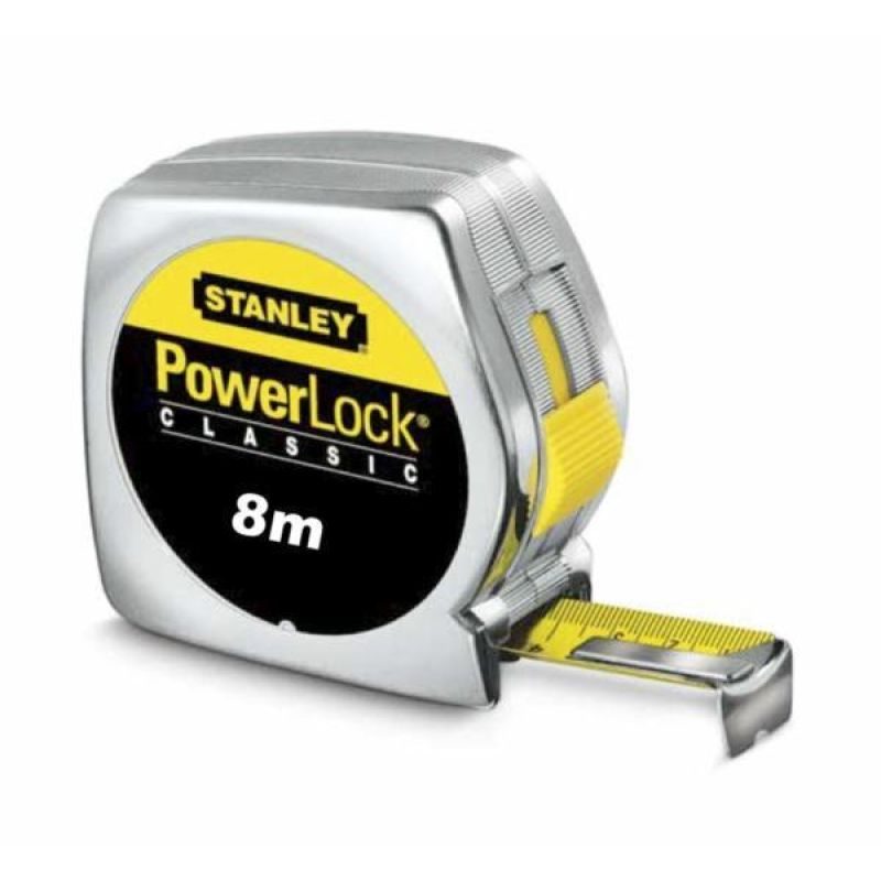 Μέτρο POWERLOCK με κέλυφος ABS και λάμα 25mm - 8m STANLEY