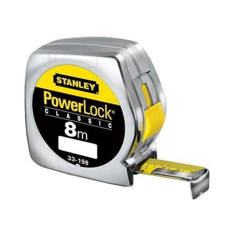 Μέτρο POWERLOCK με κέλυφος ABS και λάμα 25mm - 8m σε blister STANLEY