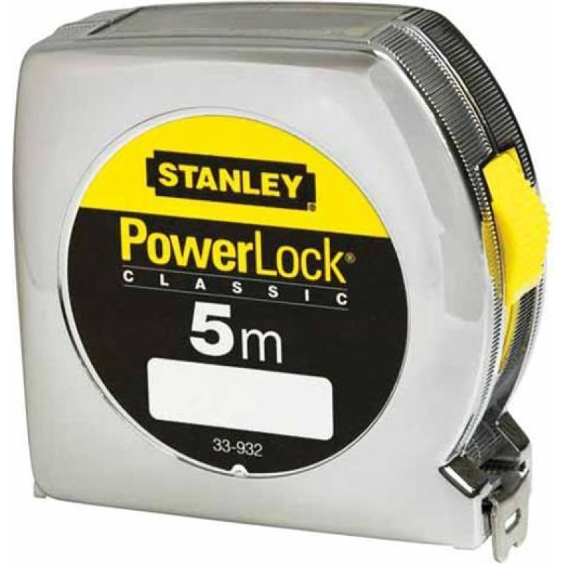 Μέτρο POWERLOCK με οθόνη με κέλυφος ABS και λάμα 19mm - 5m σε blister STANLEY