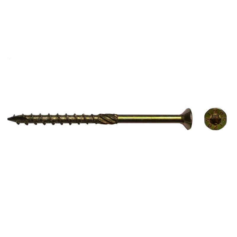 Νοβοπανόβιδα torx κίτρινη με σχίσιμο 100τεμ. 6x180mm