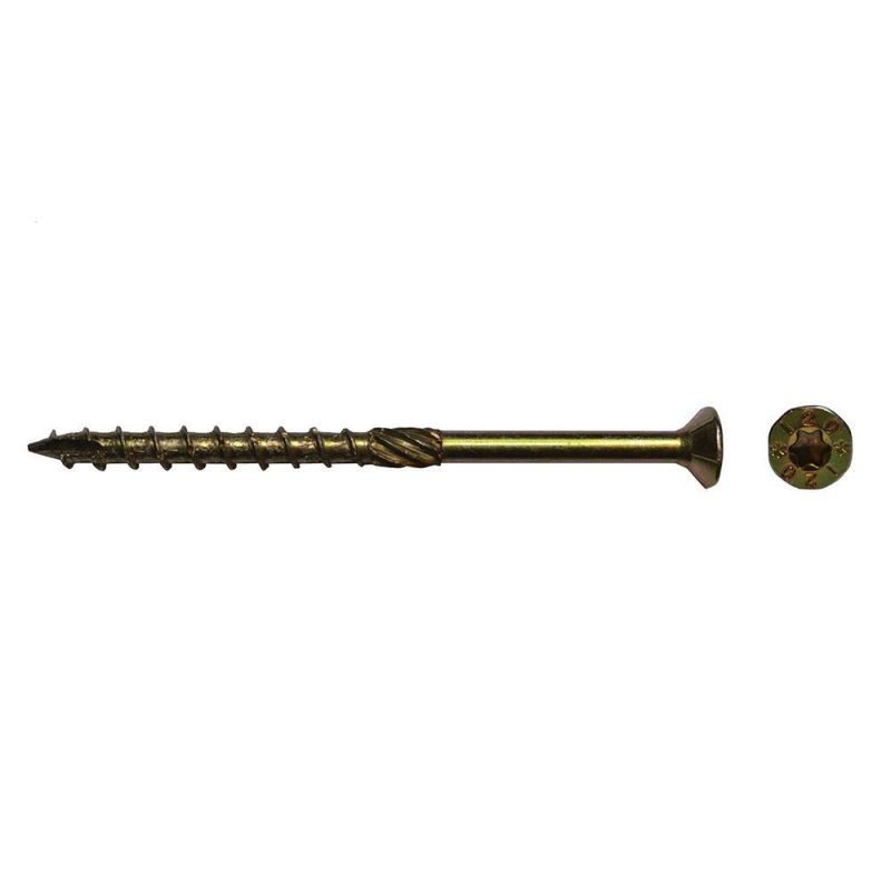 Νοβοπανόβιδα torx κίτρινη με σχίσιμο 100τεμ. 6x140mm