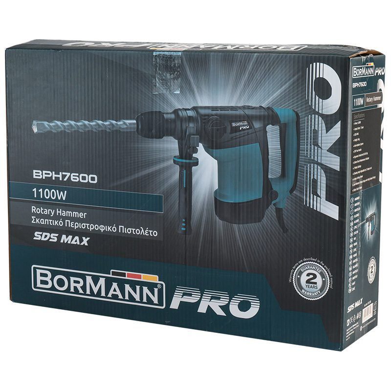 ΣΚΑΠΤΙΚΟ ΠΕΡΙΣΤΡΟΦΙΚΟ ΠΙΣΤΟΛΕΤΟ SDS MAX 1100W BORMANN Pro - Image 9