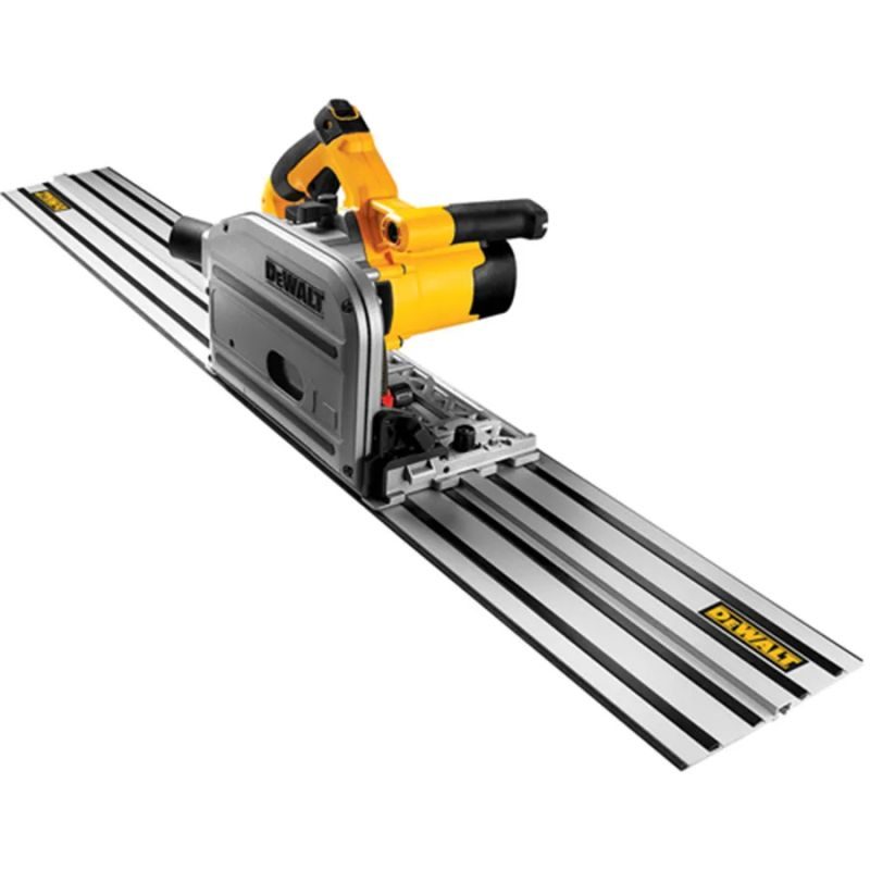 DEWALT Δισκοπρίονο Βυθιζόμενο Ηλεκτρονικό 1300W 165mm με σύστημα ράγας DWS520KR DeWalt