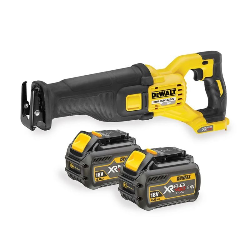 DEWALT Σπαθοσέγα 54V Flexvolt με 2 μπατ. DCS388T2 DeWalt