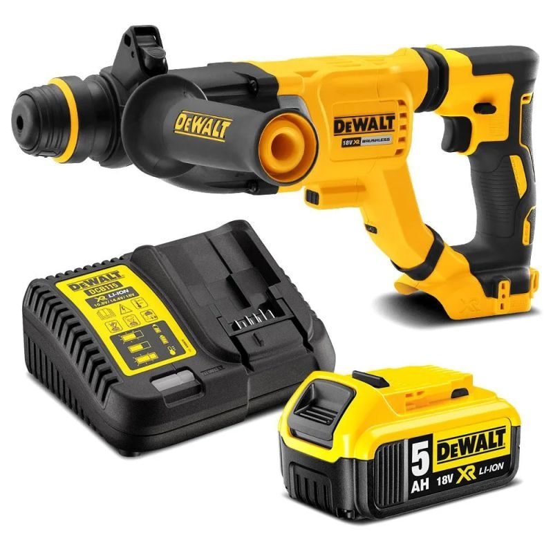 DEWALT Κρουστικό πιστολέτο SDS-Plus Brushless 18V 5.0Ah DCH263P1 DeWalt