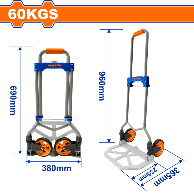 WADFOW ΚΑΡΟΤΣΙ ΜΕΤΑΦΟΡΑΣ ΠΤΥΣΣΟΜΕΝΟ 60Kg (WWB9A06)