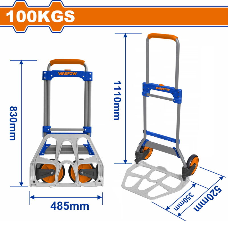 WADFOW ΚΑΡΟΤΣΙ ΜΕΤΑΦΟΡΑΣ ΠΤΥΣΣΟΜΕΝΟ 100Kg (WWB9A10)