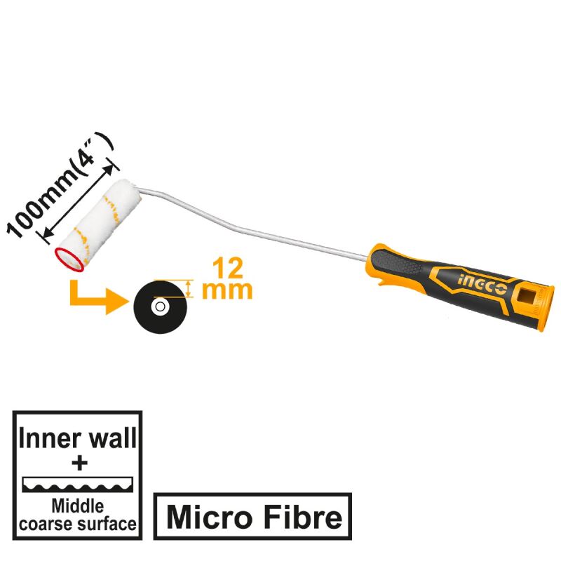 Ρολό Βαφής Μίνι  4" HRHT061001D INGCO