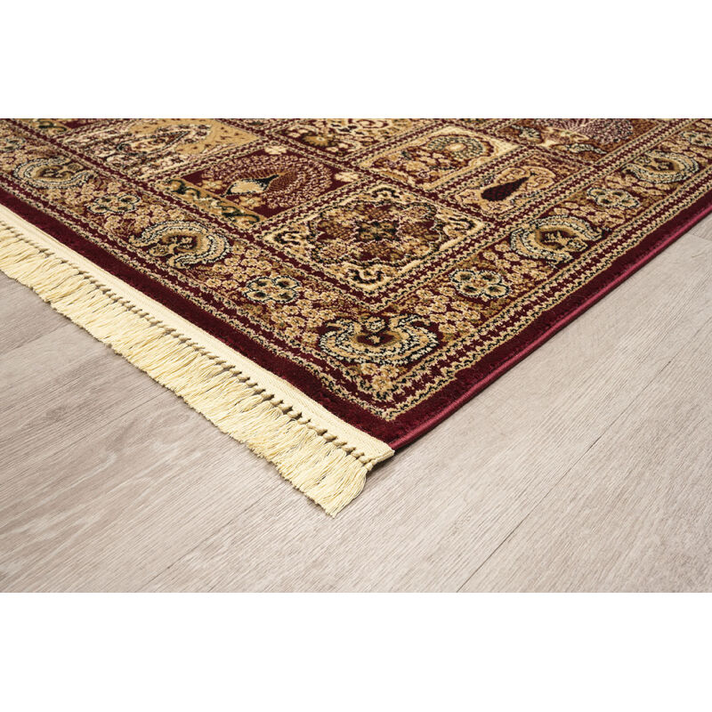 ΧΑΛΙ PERSIA 6283 BURGUNDY ΜΕ ΚΡΟΣΣΙ - 160X230  NewPlan - Image 2