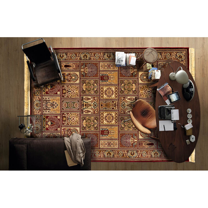 ΧΑΛΙ PERSIA 6283 BURGUNDY ΜΕ ΚΡΟΣΣΙ - 160X230  NewPlan - Image 5