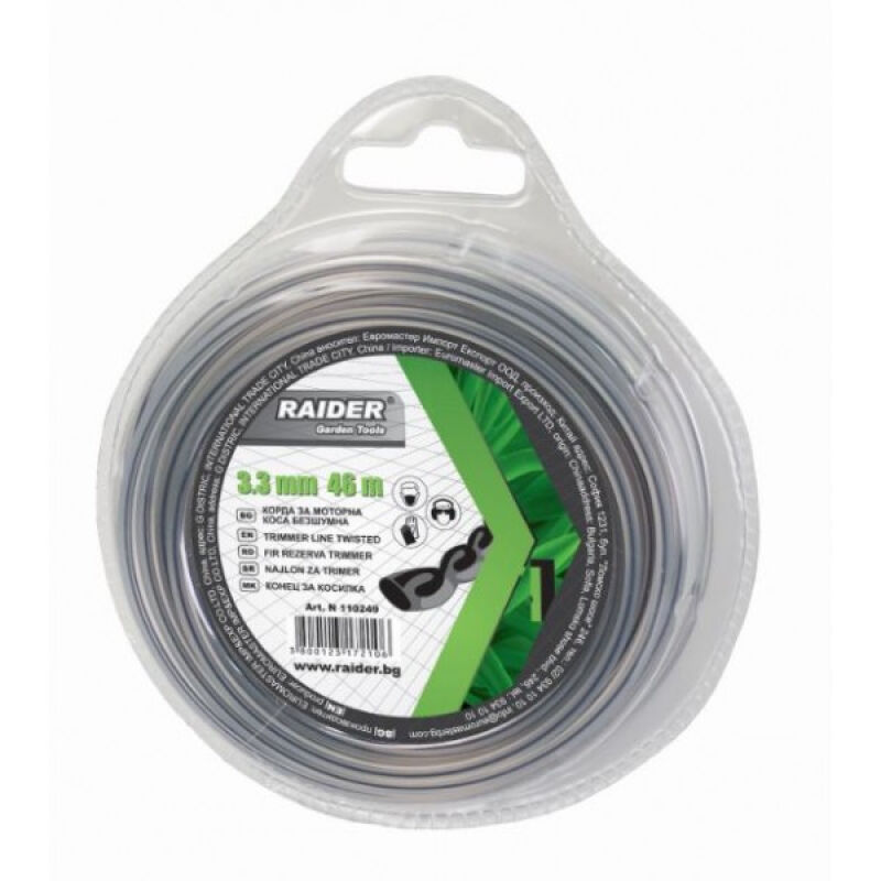 RAIDER ΜΕΣΙΝΕΖΑ ΣΤΡΙΦΤΗ ΜΑΥΡΗ 3,0mm-28 - 110248 RAIDER